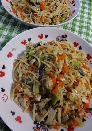 スプーンで食べる生姜パスタ-レシピのメイン写真
