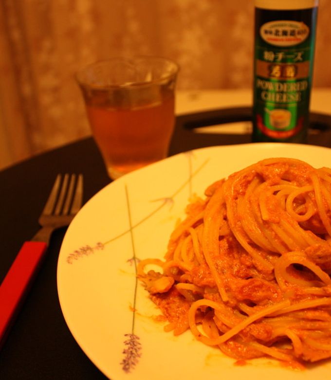 簡単!コクうまトマトクリームパスタ-レシピのメイン写真