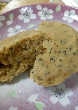 きな粉と黒ゴマのカラメル蒸しパン-レシピのメイン写真