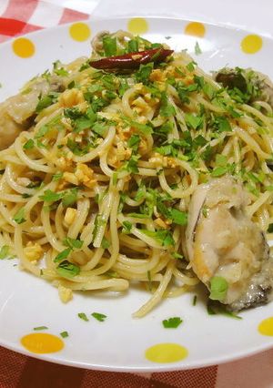 牡蠣のオイル系パスタ-レシピのメイン写真