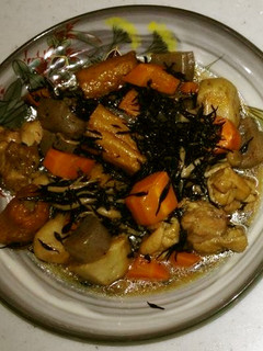 ごぼ天とひじき入り煮物 筑前煮風-レシピのメイン写真