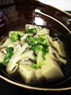 サバ缶アレンジ☆高野豆腐ときのこの煮物-レシピのメイン写真