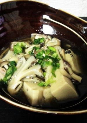 サバ缶アレンジ☆高野豆腐ときのこの煮物-レシピのメイン写真