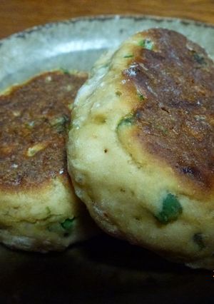 ご飯＆葱味噌のピリ辛ふんわりお焼き-レシピのメイン写真