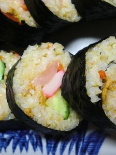 新生姜入り混ぜご飯の太巻き-レシピのメイン写真