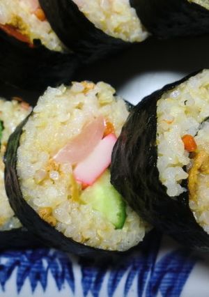新生姜入り混ぜご飯の太巻き-レシピのメイン写真