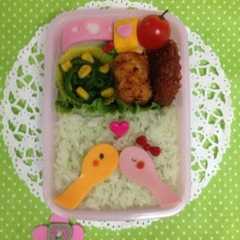 รูปของ 簡単☆スプーン型でヘビちゃん＊キャラ弁＊