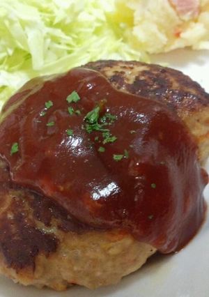 隠れ野菜たっぷりハンバーグ-レシピのメイン写真