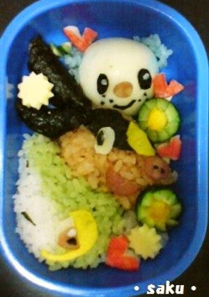 キャラ弁♪はじまりのポケモン３匹♥-レシピのメイン写真