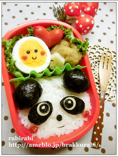 【✿簡単キャラ弁パンダ✿】-レシピのメイン写真