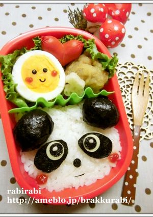【✿簡単キャラ弁パンダ✿】-レシピのメイン写真
