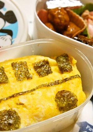 オムライスdeバス弁当 (*≧ｖ≦)-レシピのメイン写真