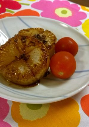 薬膳レシピ「大根ステーキ　バジル醤油」-レシピのメイン写真