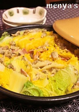 白菜とベーコンのあさり入りミルフィーユ-レシピのメイン写真