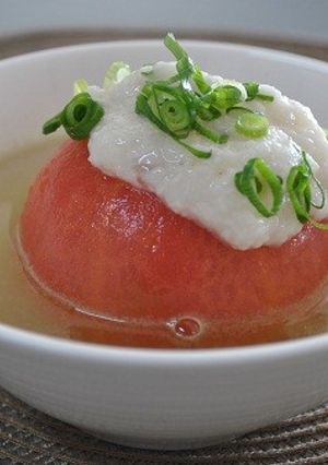 山かけ丸ごとトマトスープ-レシピのメイン写真