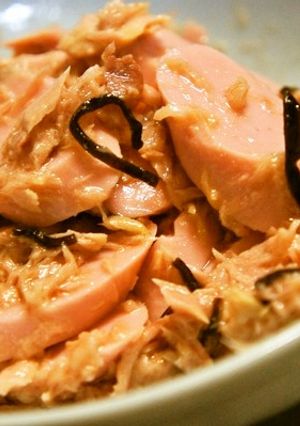 パパッと簡単♪ツナと魚肉ソーセージの和物-レシピのメイン写真