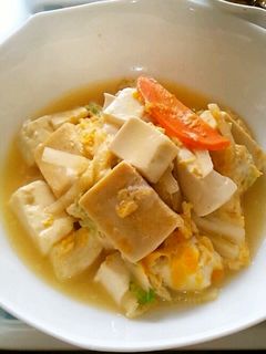 ヘルシーで簡単♪高野とうふのたまごとじ♪-レシピのメイン写真