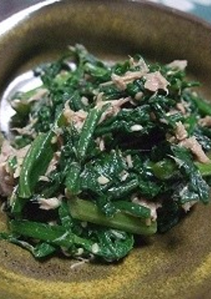 超簡単　春菊のツナ和え-レシピのメイン写真