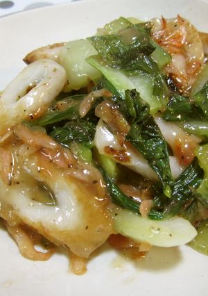 すぐ出来る！ちくわと青梗菜の炒め物-レシピのメイン写真