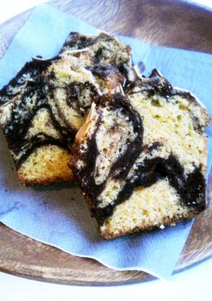 ココアのマーブルケーキ-レシピのメイン写真