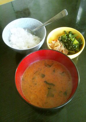 ピリ辛味噌汁-レシピのメイン写真