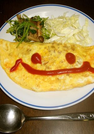 お絵かきオムレツのワンプレート-レシピのメイン写真