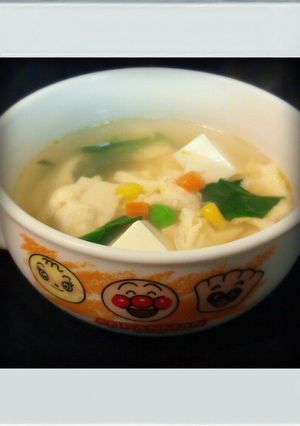 ■糖質制限■豆腐ほうれん草卵スープ簡単朝-レシピのメイン写真