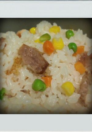 ■簡単一人ランチ■チャーハン味ご飯お弁当-レシピのメイン写真