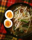 「サッポロ一番麺の力」であんかけラーメン