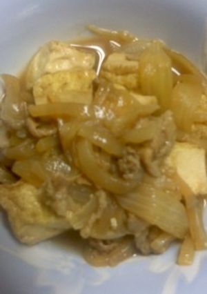 我が家の肉豆腐-レシピのメイン写真