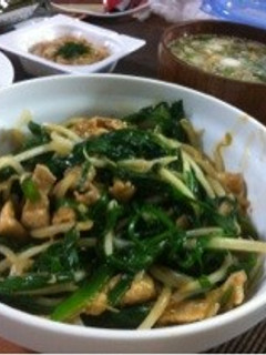 獅子座が作る豚肉ともやしの香味炒め-レシピのメイン写真