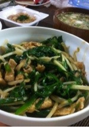 獅子座が作る豚肉ともやしの香味炒め-レシピのメイン写真