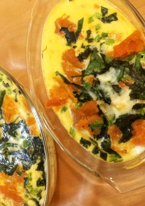 離乳食☆かぼちゃとほうれん草のキッシュ-レシピのメイン写真