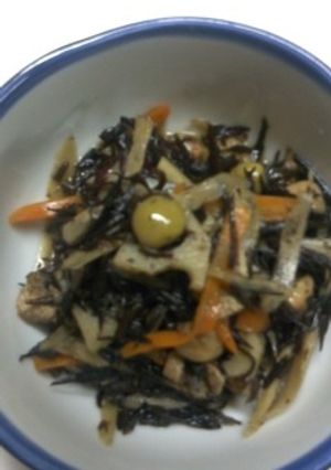 我が家の具だくさんヒジキの煮物-レシピのメイン写真