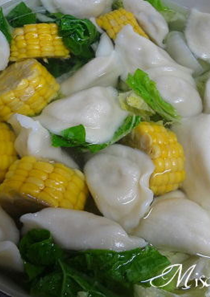 とうもろこしと水餃子と白菜鍋-レシピのメイン写真