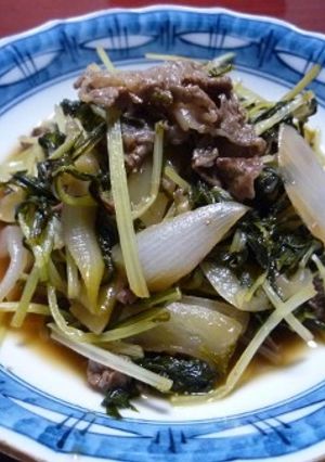 牛肉と水菜の炒め煮-レシピのメイン写真