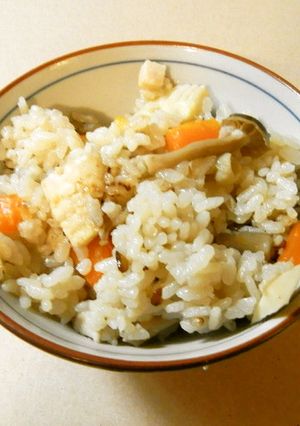 秋！鶏ごぼうきのこの炊き込みご飯-レシピのメイン写真