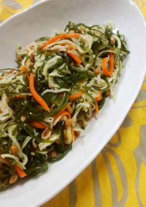切り昆布と切り干しの納豆和え-レシピのメイン写真