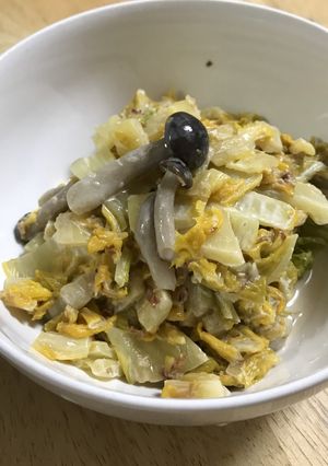 白菜としめじの醤油マヨ和え-レシピのメイン写真