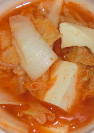 超簡単♪豆腐と白菜のピリ辛味噌チゲ-レシピのメイン写真