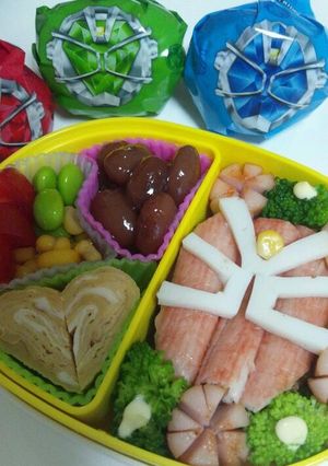 仮面ライダー ウィザード息子弁-レシピのメイン写真