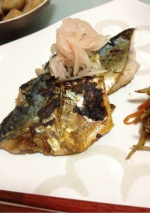 岩下の新生姜と塩麹で焼き〆鯖-レシピのメイン写真