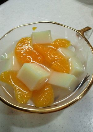 えっ?牛乳なしの杏仁豆腐??-レシピのメイン写真