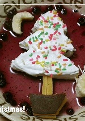 クリスマスツリーのケーキ-レシピのメイン写真