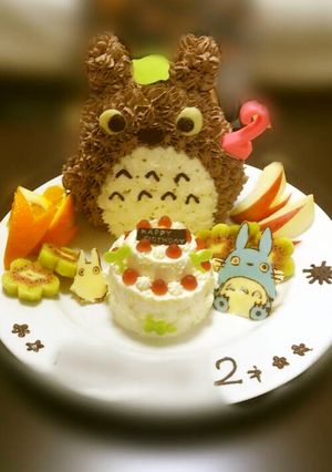 トトロの立体バースデーケーキ-レシピのメイン写真
