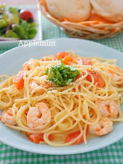 フレッシュトマトと海老のクリームパスタ-レシピのメイン写真