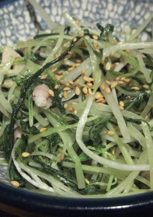 ベーコンと水菜のぺペロンチーノ-レシピのメイン写真
