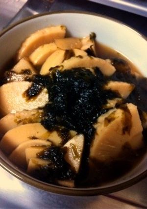 タケノコとあおさ煮-レシピのメイン写真