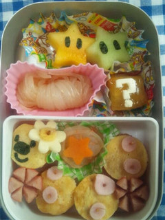 キャラ弁!!ハナちゃん(マリオシリーズ)-レシピのメイン写真