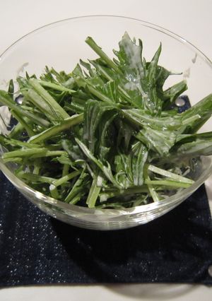 簡単！水菜サラダ-レシピのメイン写真